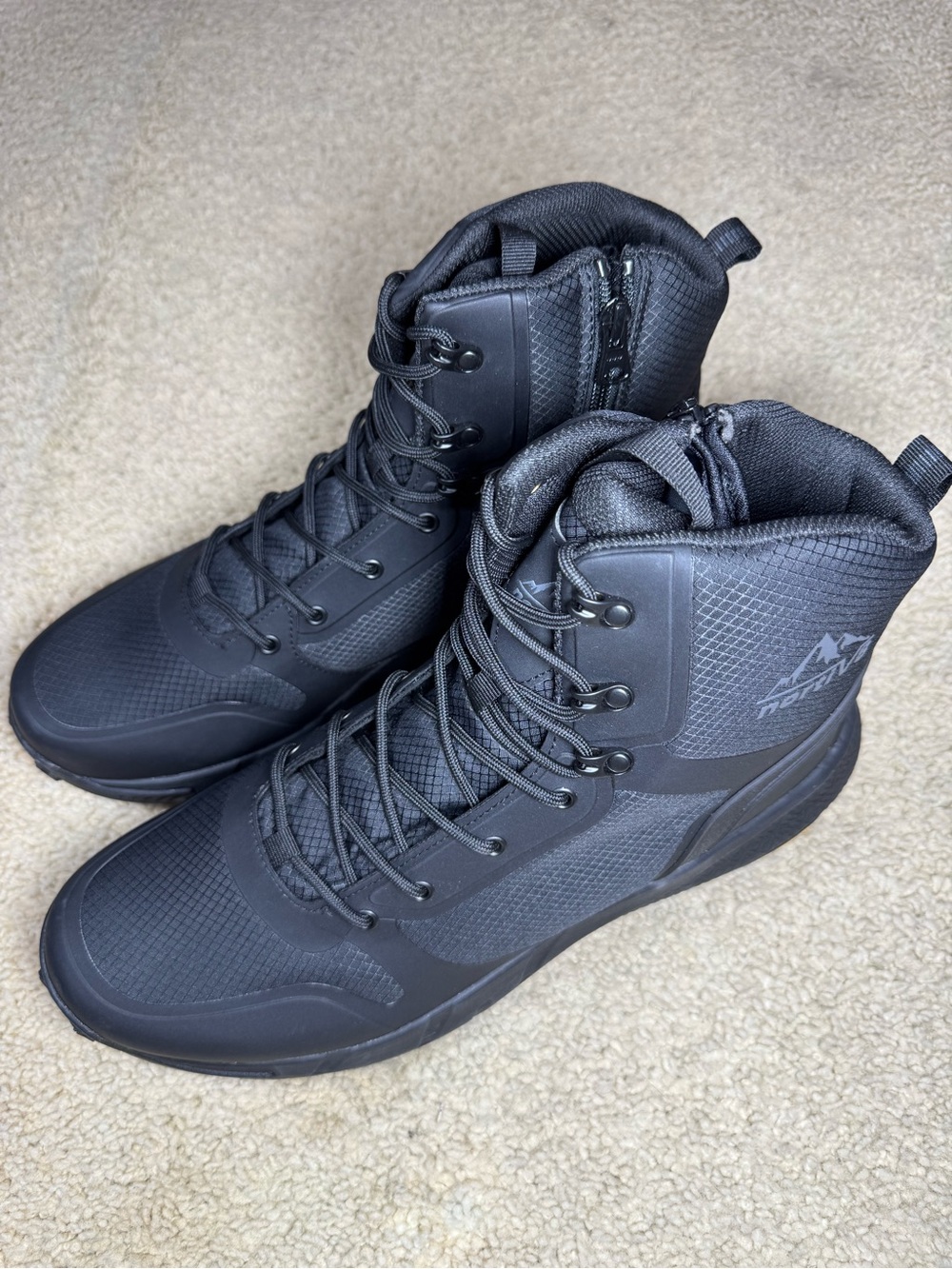 NORTIV 8 Men's Military Tactical Boot Zipper Lightweight Comfortable Size 13